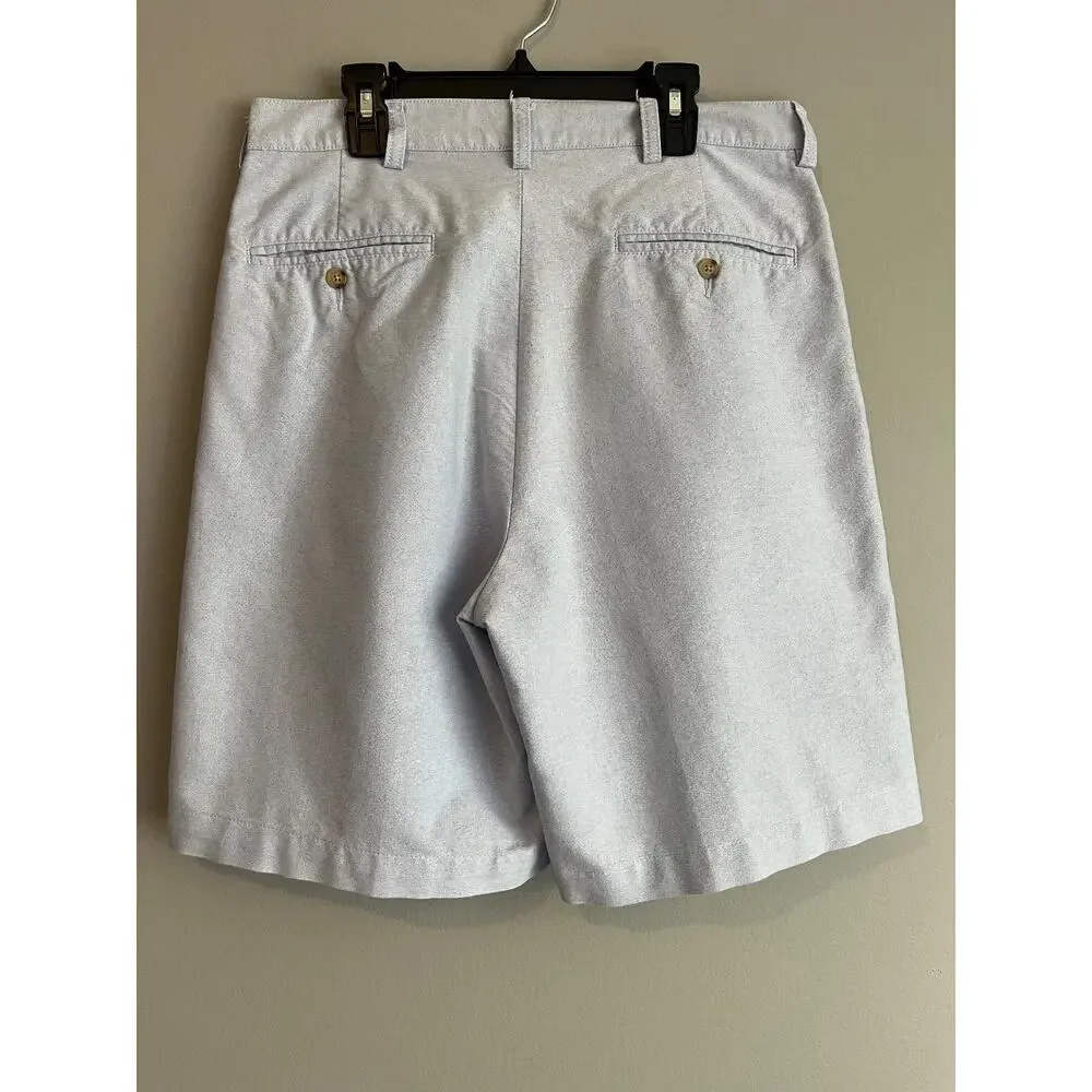 Polo Ralph Lauren Tyler Short Preppy Light Blue Pleated Chino Shorts Sz 32 Golf